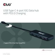 USB Typ-C 4-Port 10G Daten-Hub mit PD3.0 Ladefunktion