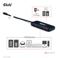 USB Typ-C 4-Port 10G Daten-Hub mit PD3.0 Ladefunktion